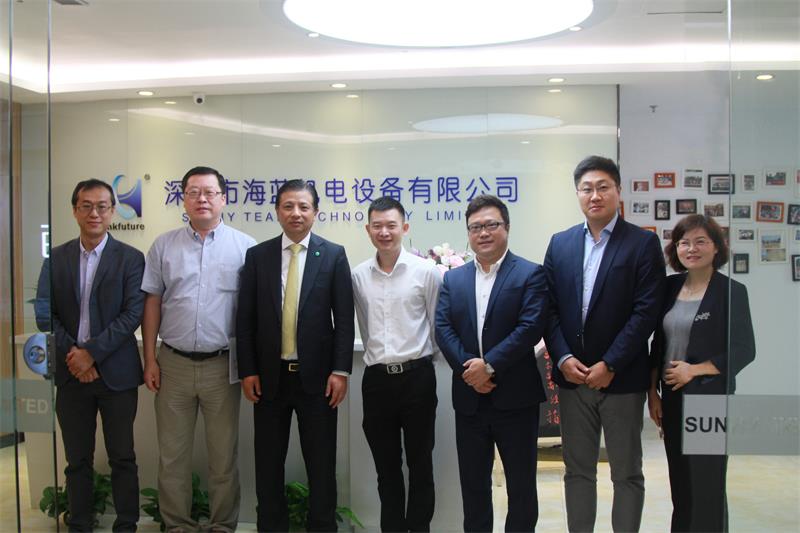 熱烈歡迎三菱電機自動化蒞臨海藍機電參觀指導工作！